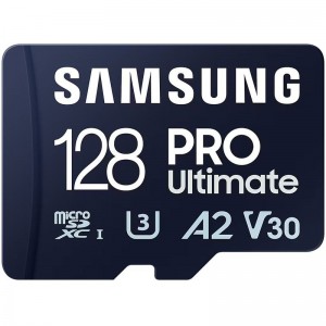 Card de memorie Samsung Micro SDXC PRO Ultimate UHS-I Clasa 10 128GB + Adaptor SD